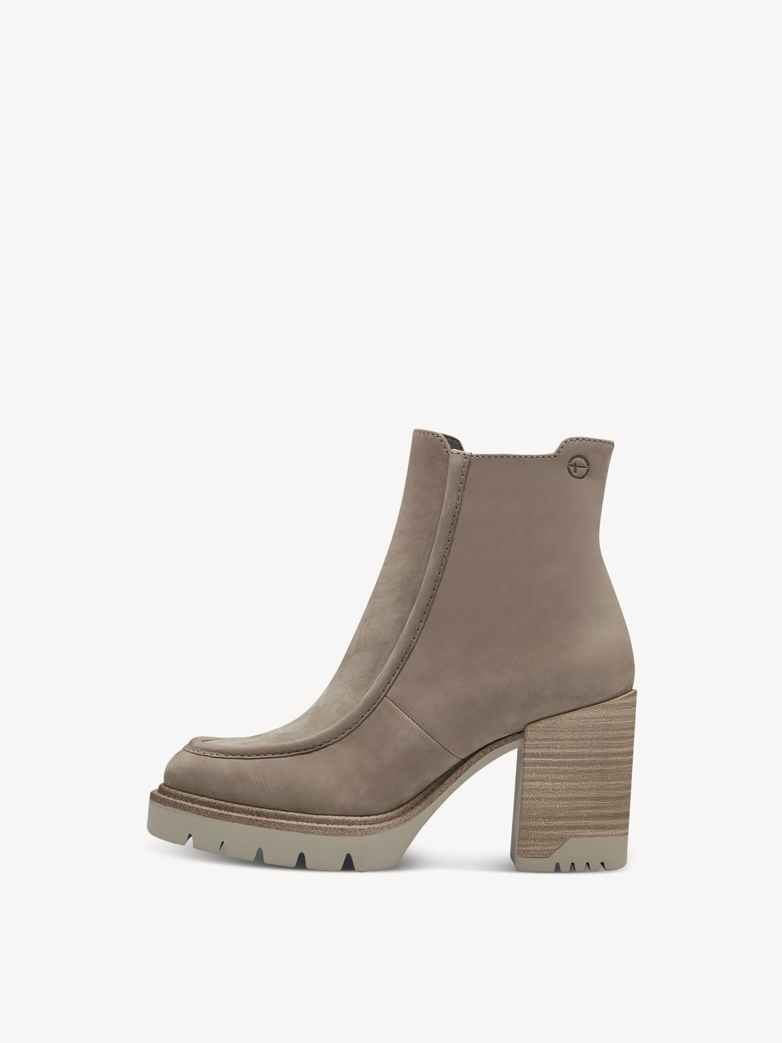 Bottine en cuir - beige
