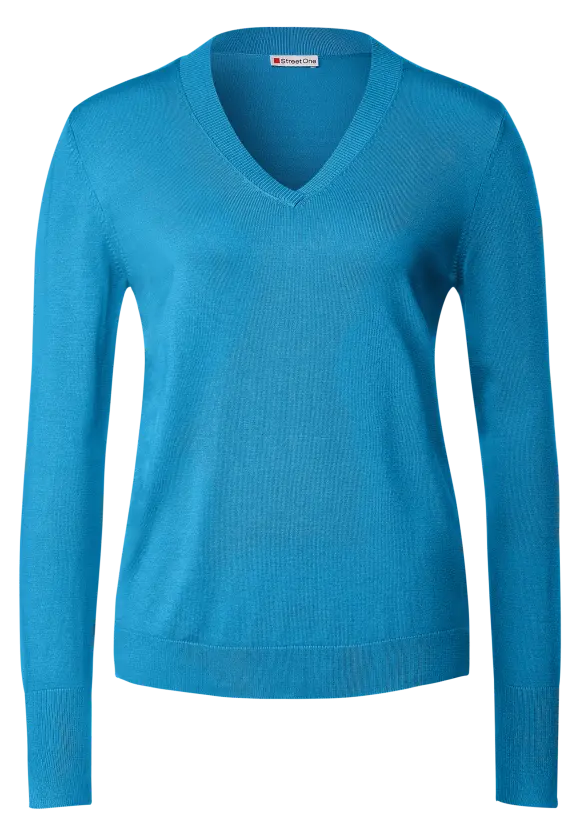 Street One Pullover mit V-Ausschnitt