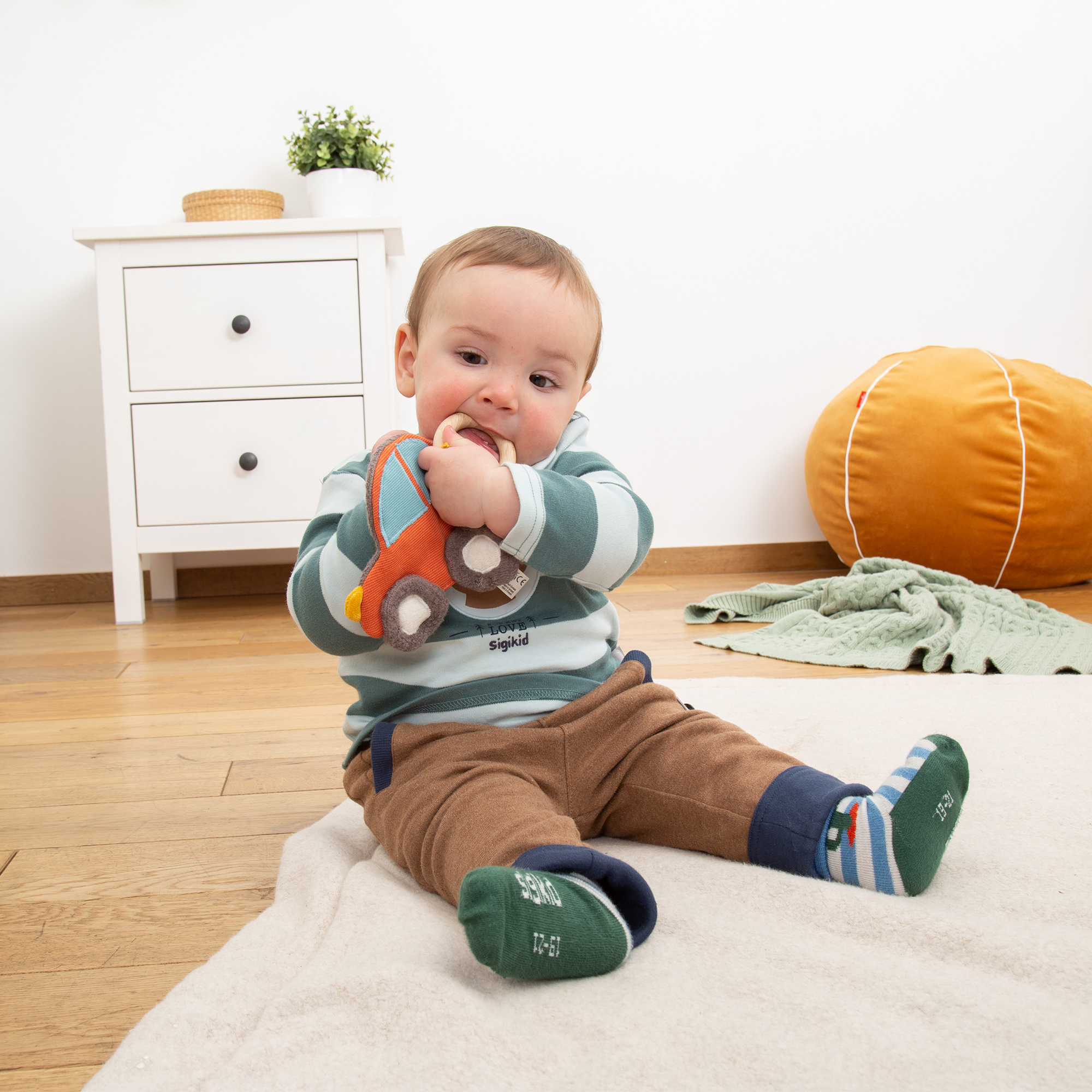 Baby Knistergreifling Auto, Green Collection