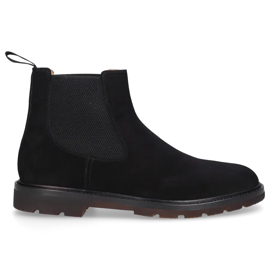 Henderson - Chelsea Boots JAMES Veloursleder - schwarz