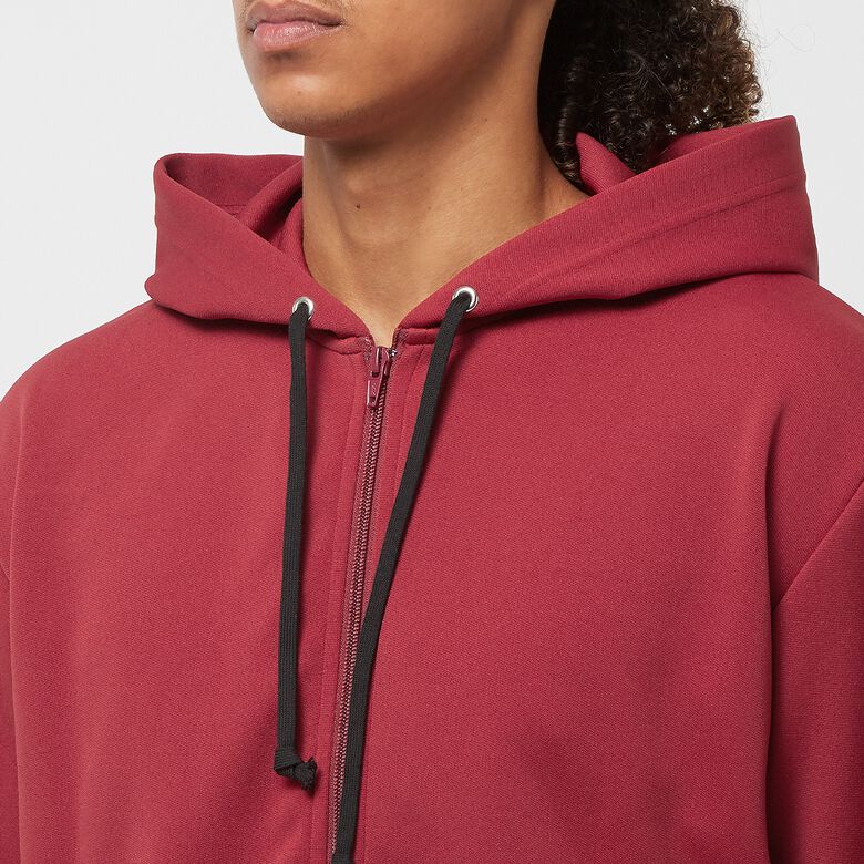 Comme des Garcons Play x The Artist Invader Hooded Zip Sweatshirt burgundy