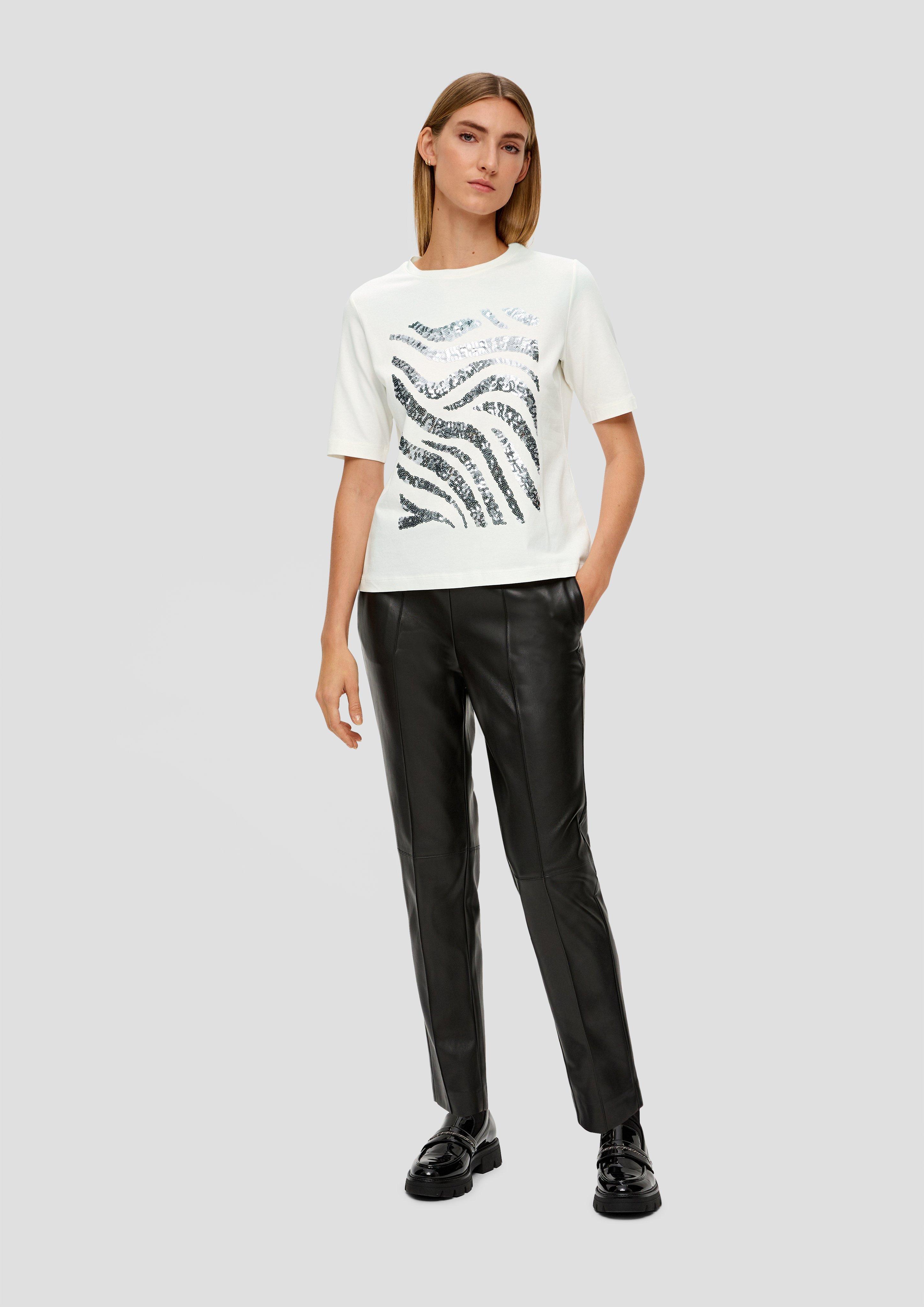 T-Shirt mit Pailletten  2152014-02D5