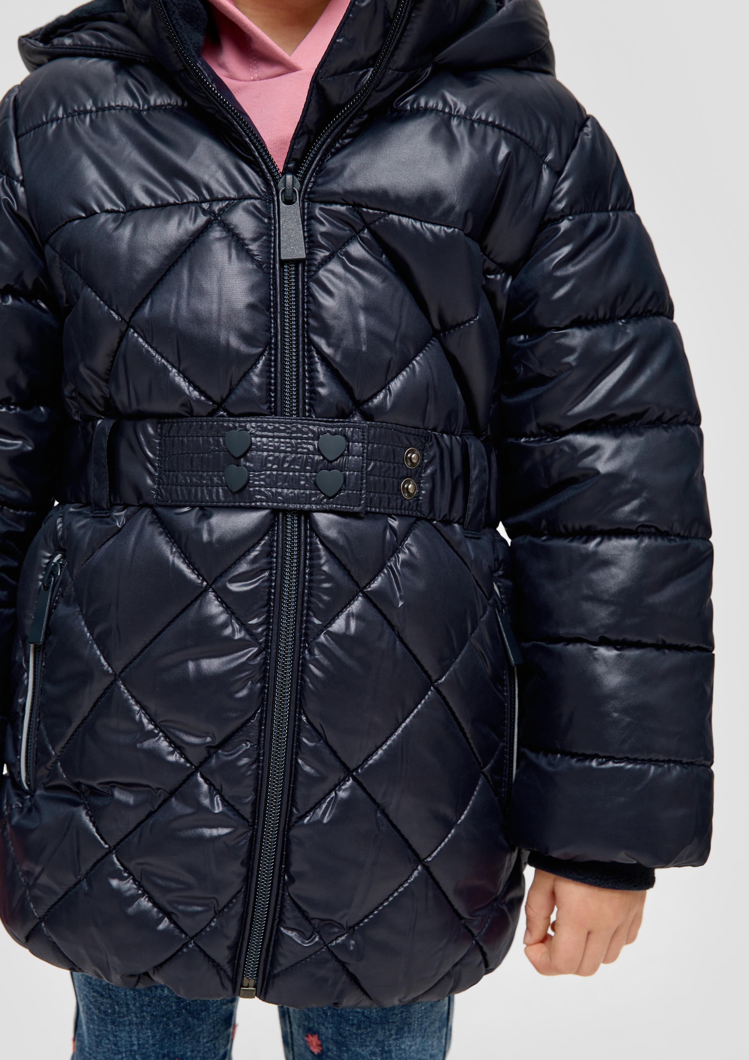 Steppjacke mit Textilgürtel  2132183-5952