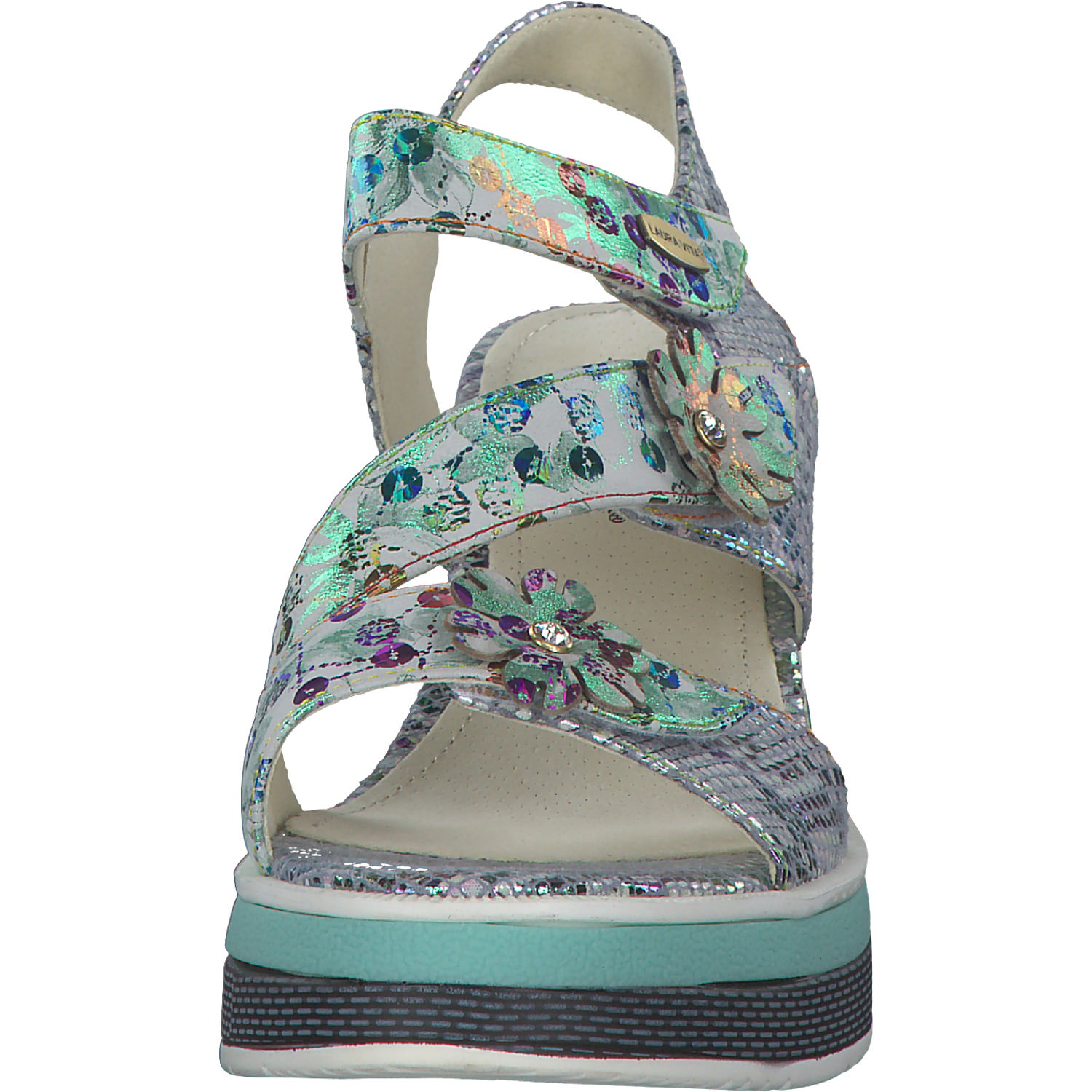 Laura Vita Dacddyo 07, Plateau-Sandaletten, Damen, blanc