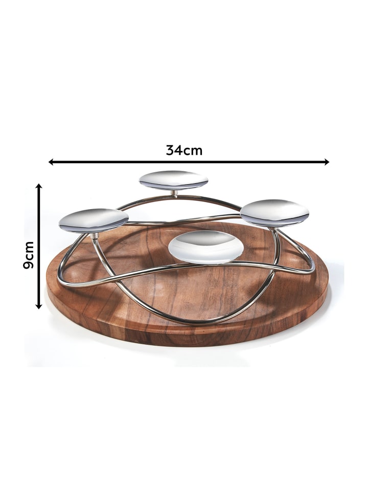 kobolo Adventskranz HOLLYCIRCLE4 in Braun günstig kaufen onesize