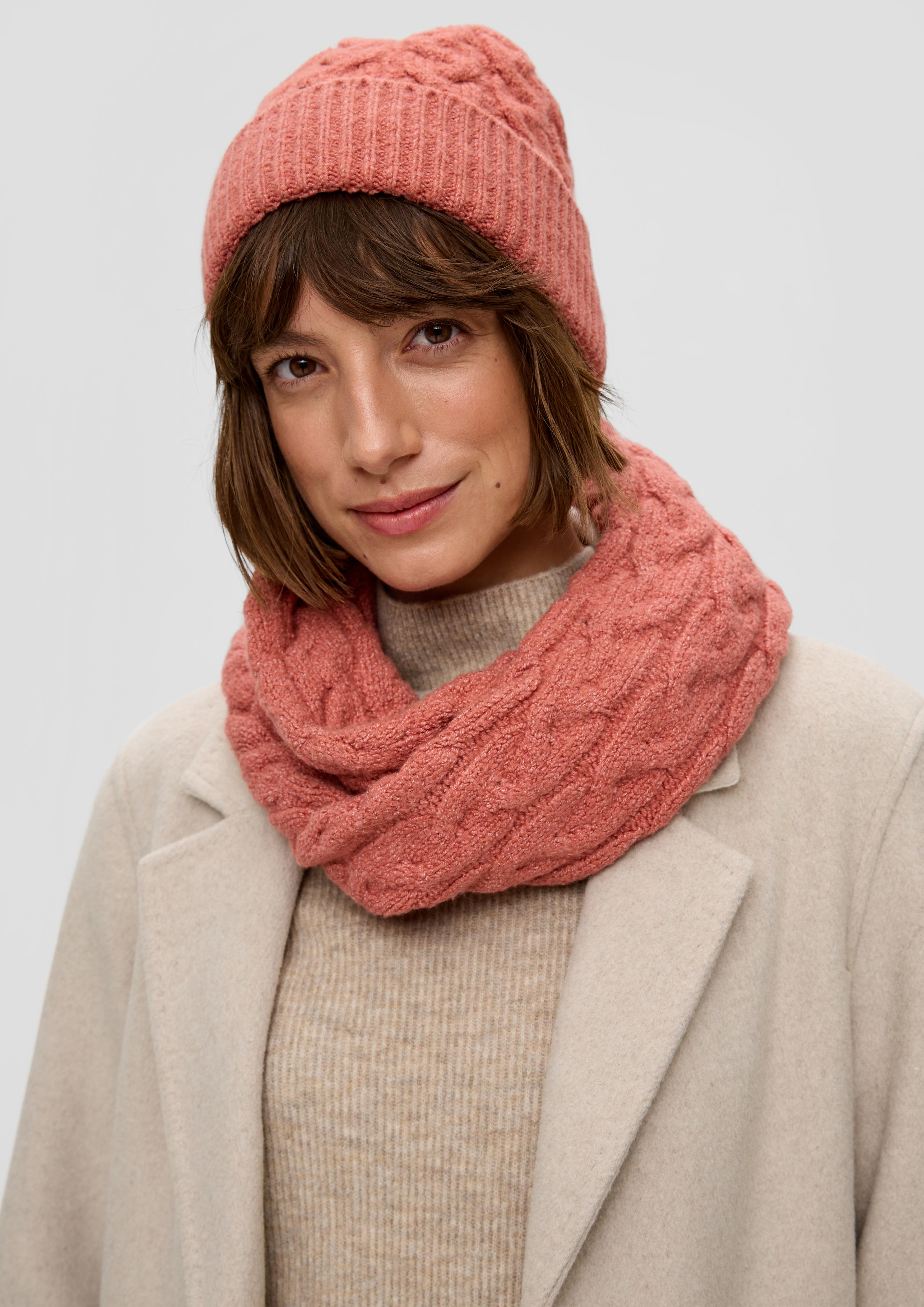 Strickmütze aus Baumwollmix  2134294-2074