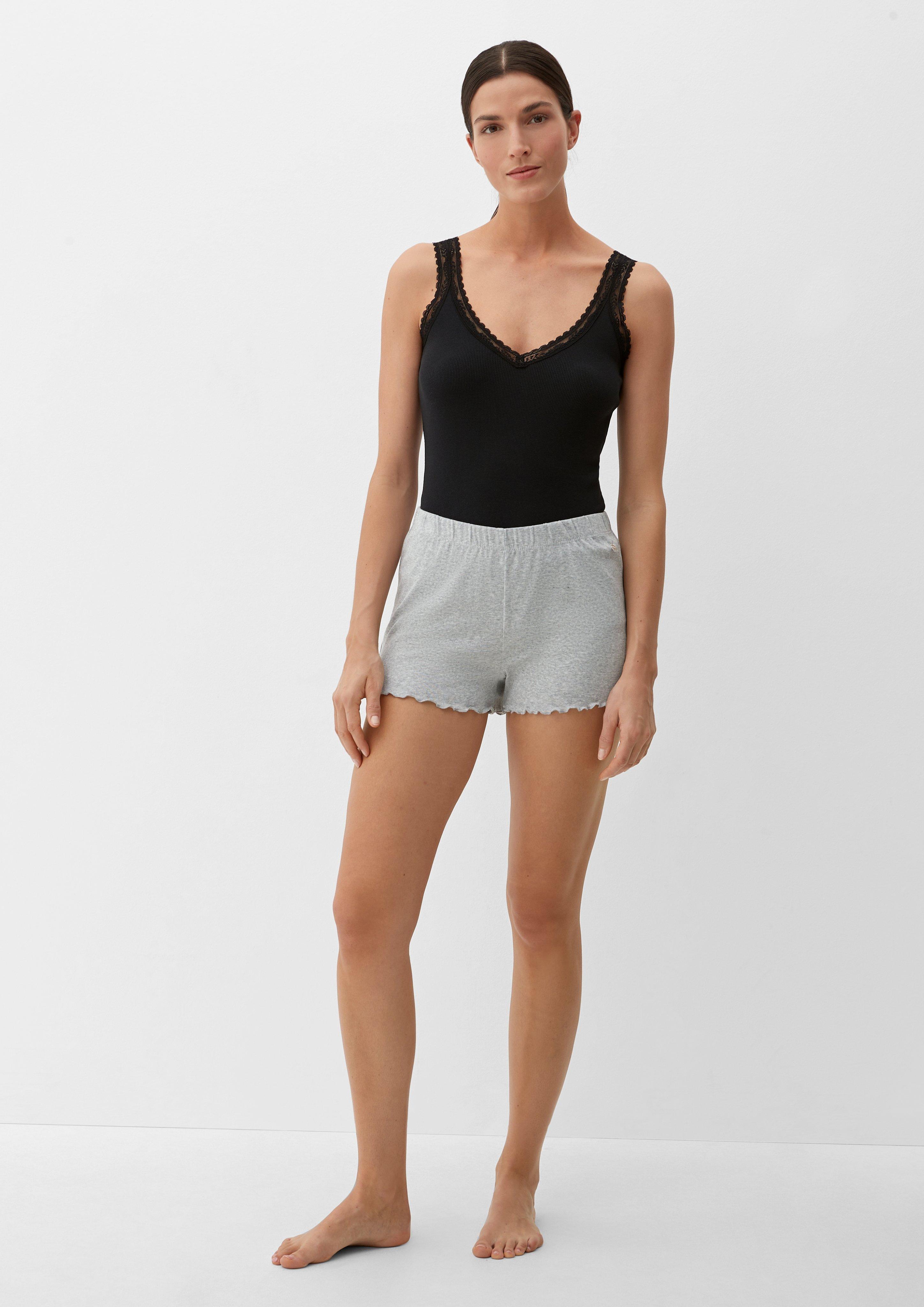 Pyjamashorts mit Wellensaum  6006268-9400