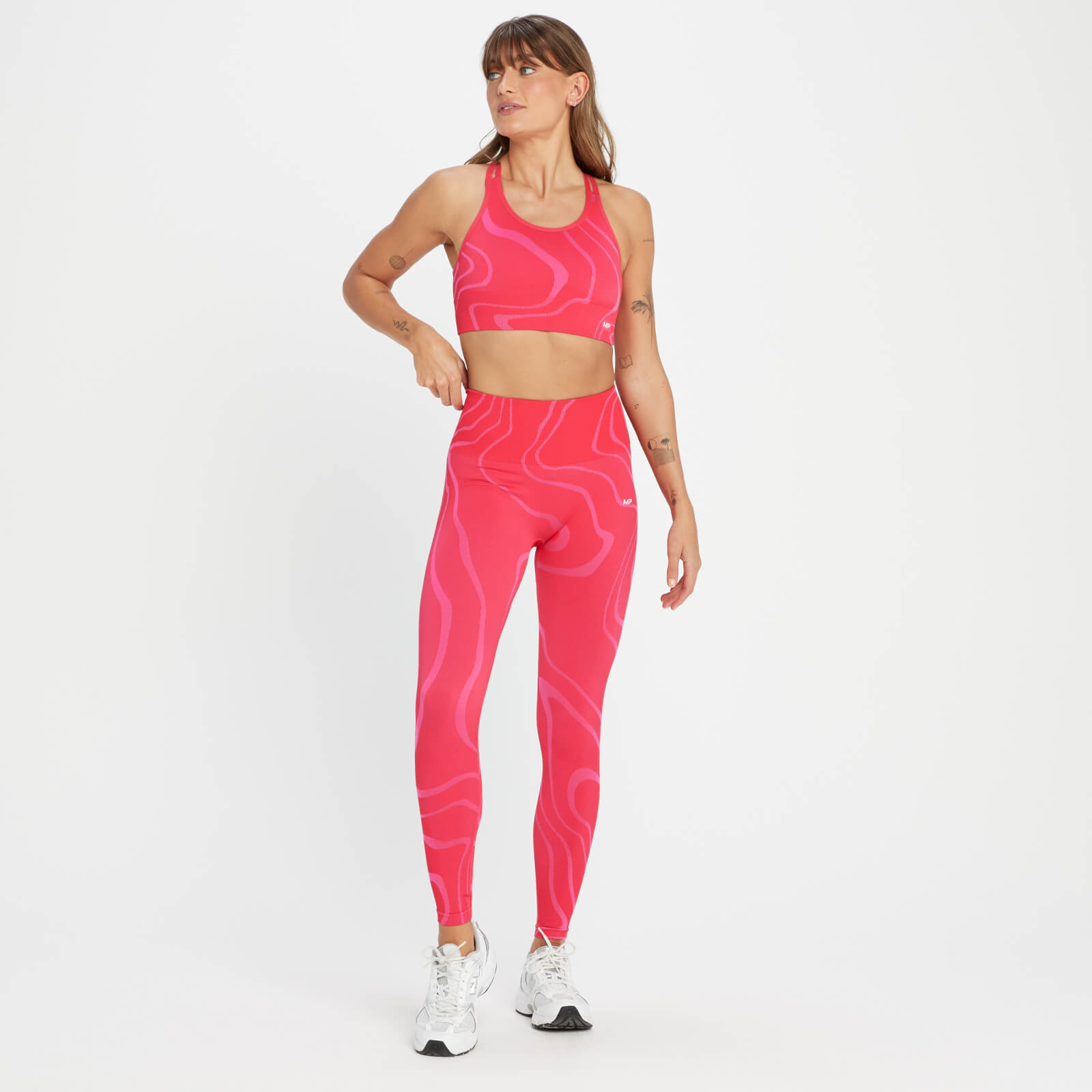 Legging sans coutures MP Tempo Wave pour femmes – Rouge