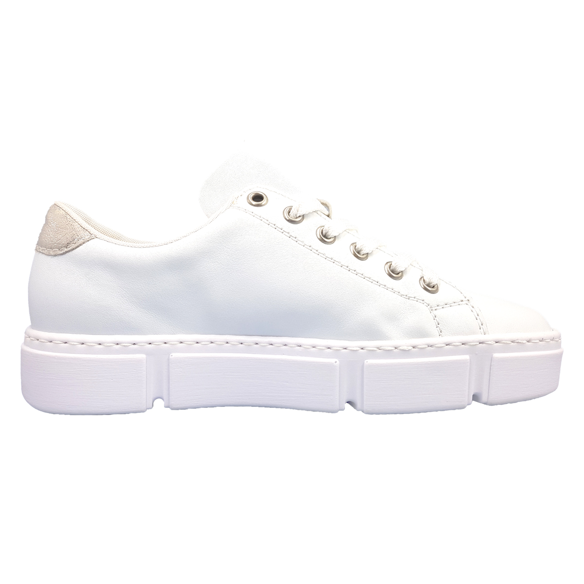 Rieker Aleria N59W1-80 Weiß 80 weiss/fog-silver