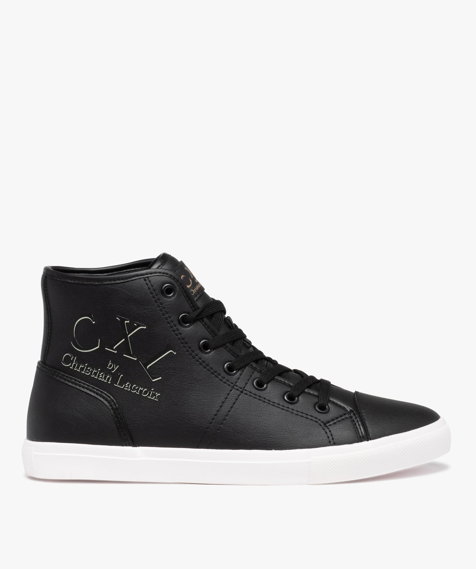 Baskets homme mid-cut unies à lacets – CXL by Christian L... noir | GEMO