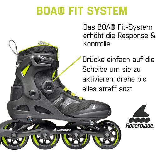 HERREN INLINESKATES MACROBLADE 84 BOA