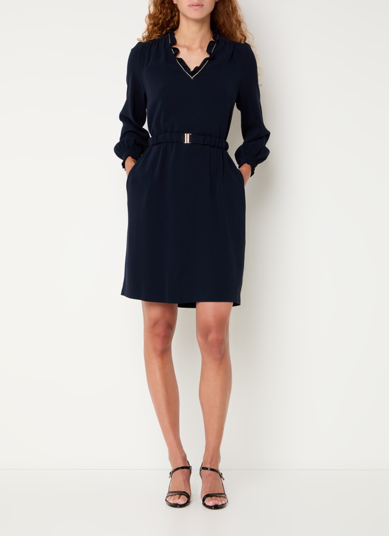 Rochie scurtă Gerard Darel Sienna, cu curea și mâneci bufante.