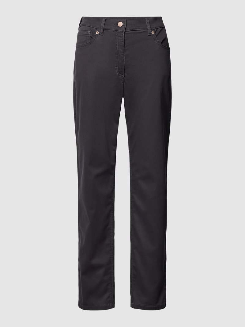 Comfort Fit Jeans im 5-Pocket-Design Modell 'GRETA' in graphit