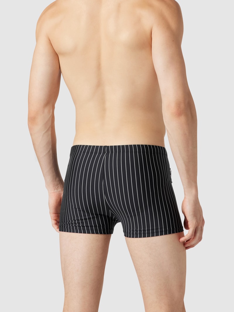Badehose mit verschließbarer Tasche in schwarz
