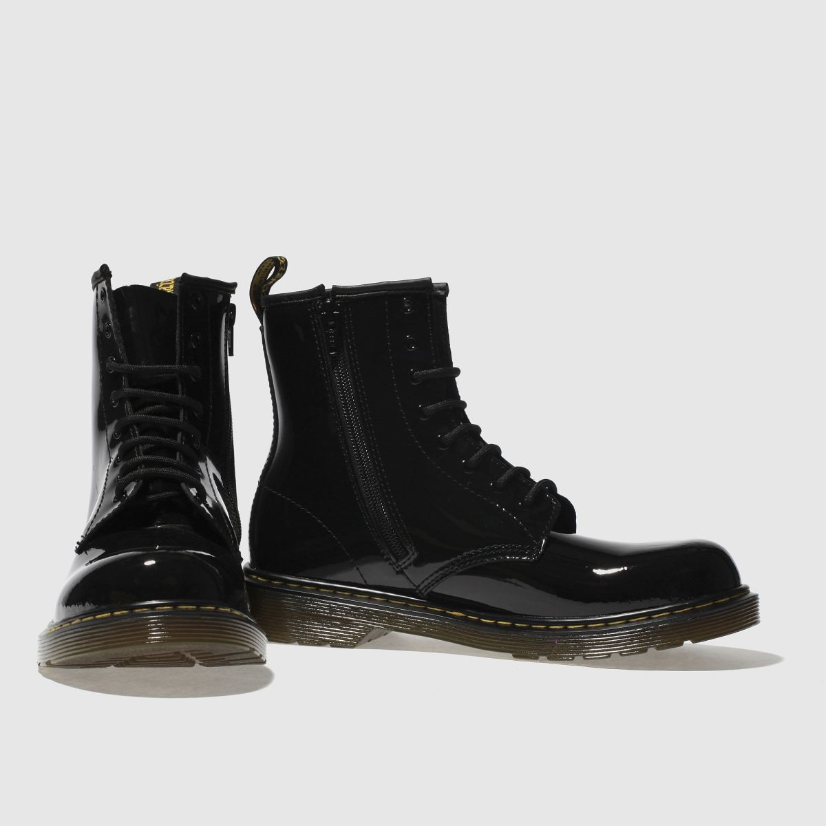 Dr Martens svarta 1460 flickstövlar för ungdomar