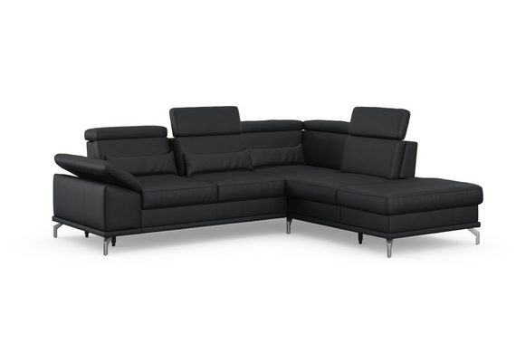sit&more Ecksofa Cabrio, mit Sitztiefenverstellung und Federkern, 3 Nierenkissen