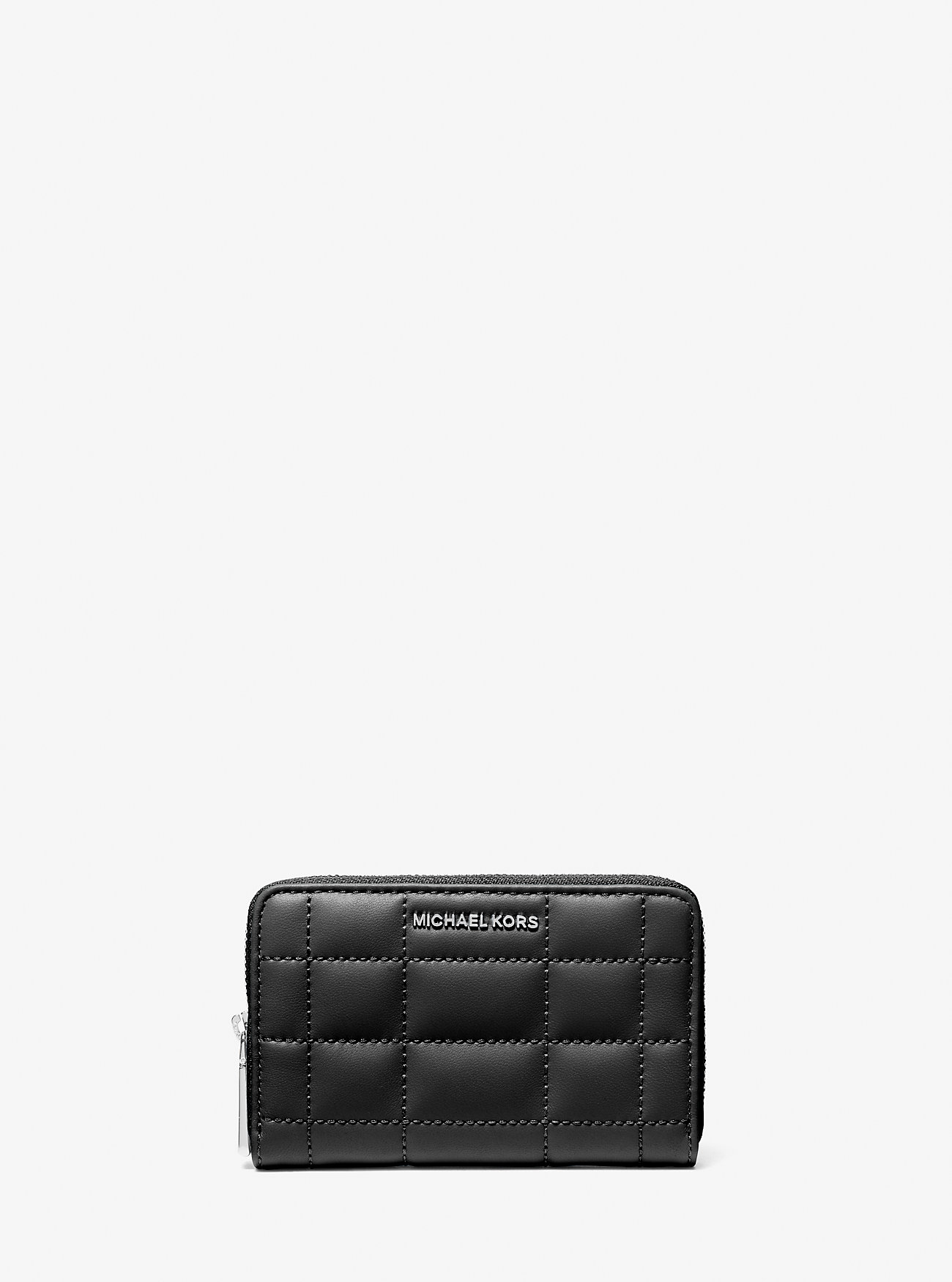 Portafoglio piccolo in pelle trapuntata - NERO