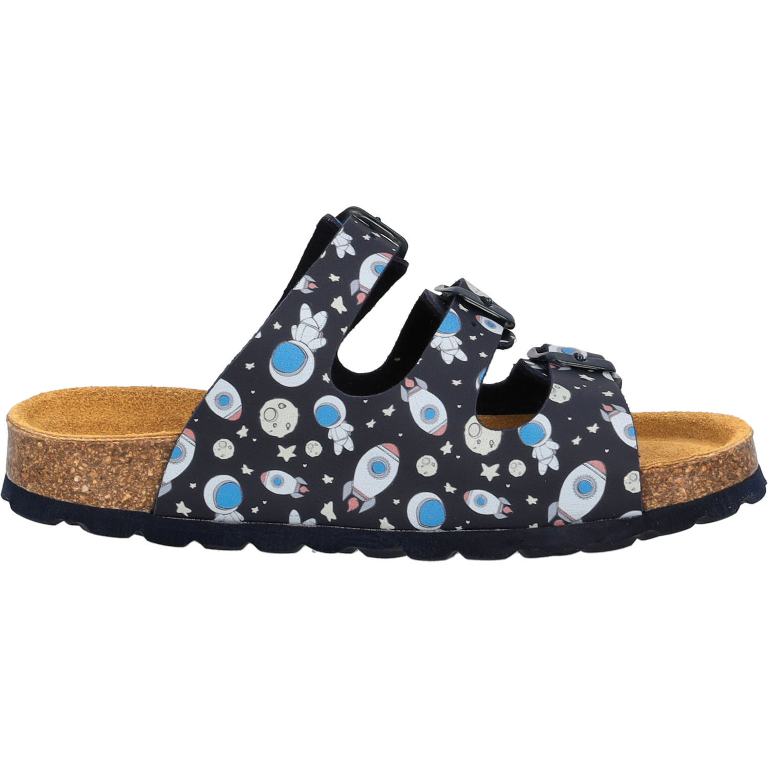 Palado Kids Capri B Print, Pantoletten, Kinder, Dunkelblau Astronaut