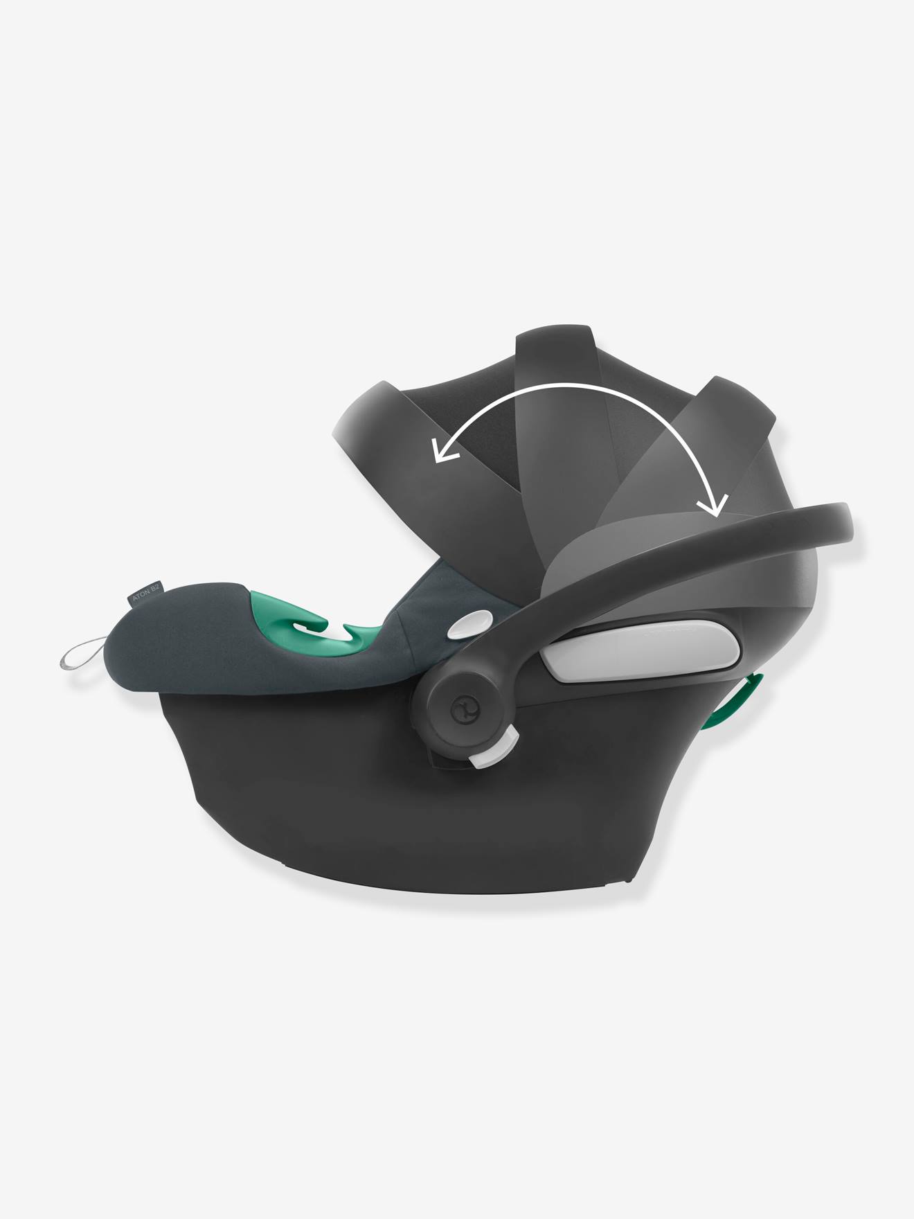 Siège-auto coque CYBEX Gold Aton B2 i-Size 45 à 87 cm, équivalence groupe 0+ gris (steel grey)