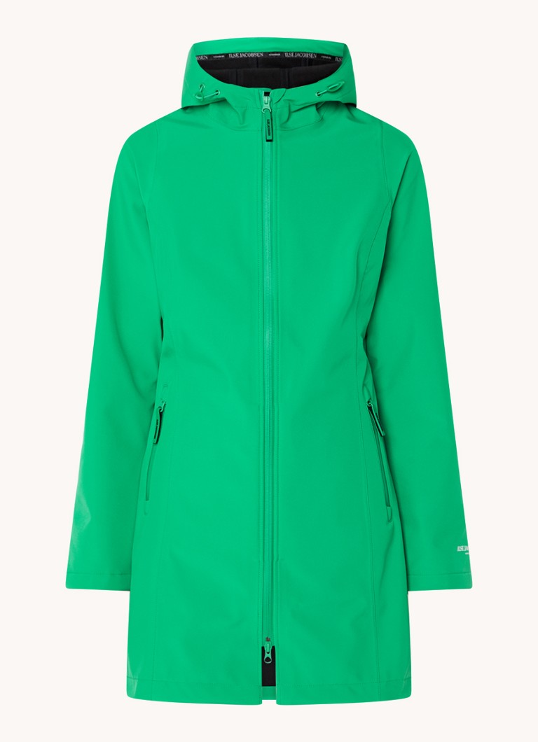 Ilse Jacobsen Softshell jacket with hood and zip pockets