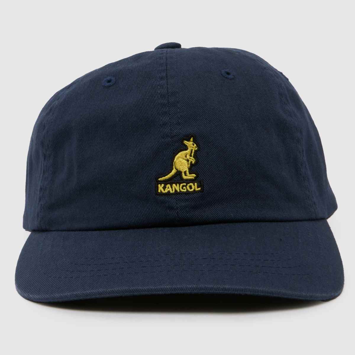 KANGOL marinblå tvättad basebollkeps