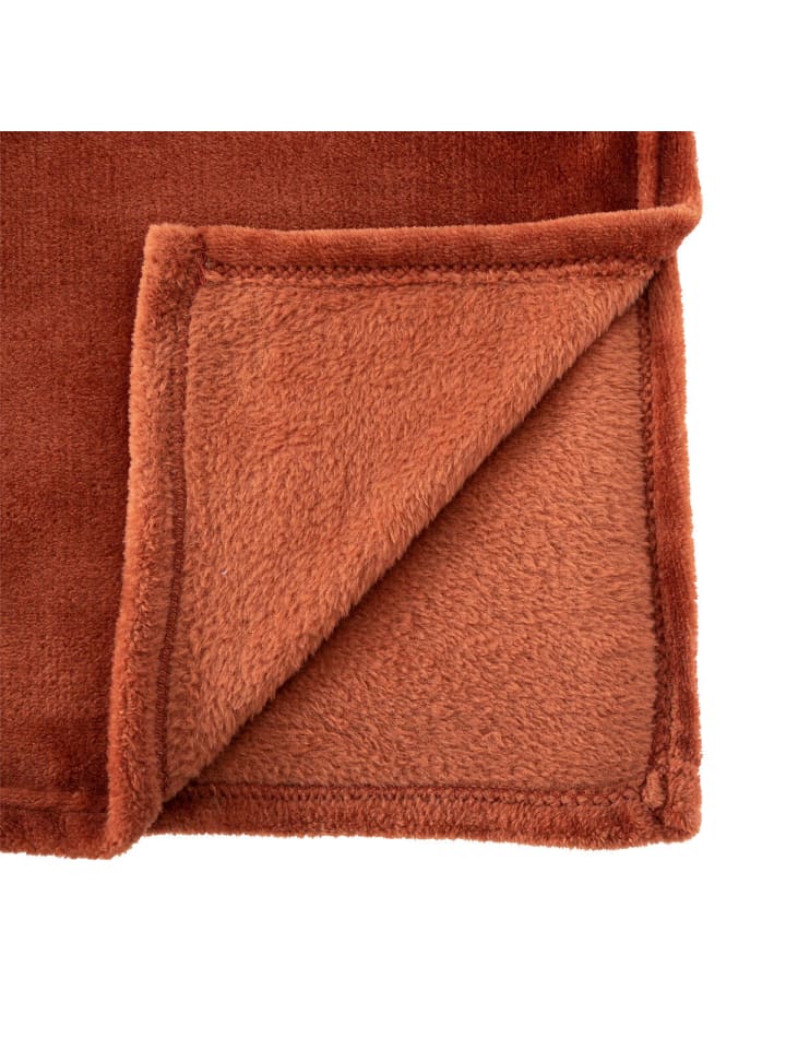Atmosphera Créateur d'intérieur Fleecedecke in braun günstig kaufen onesize