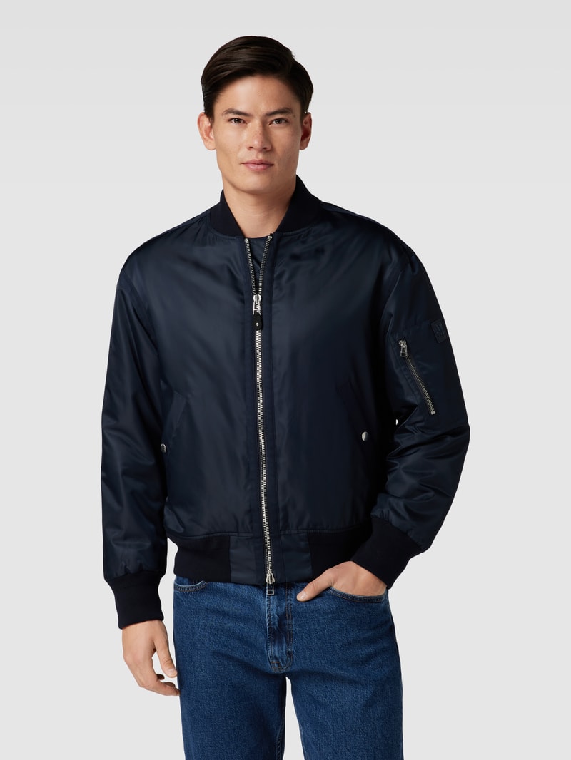 Bomberjacke mit Stehkragen Modell 'Chevignon' in marineblau