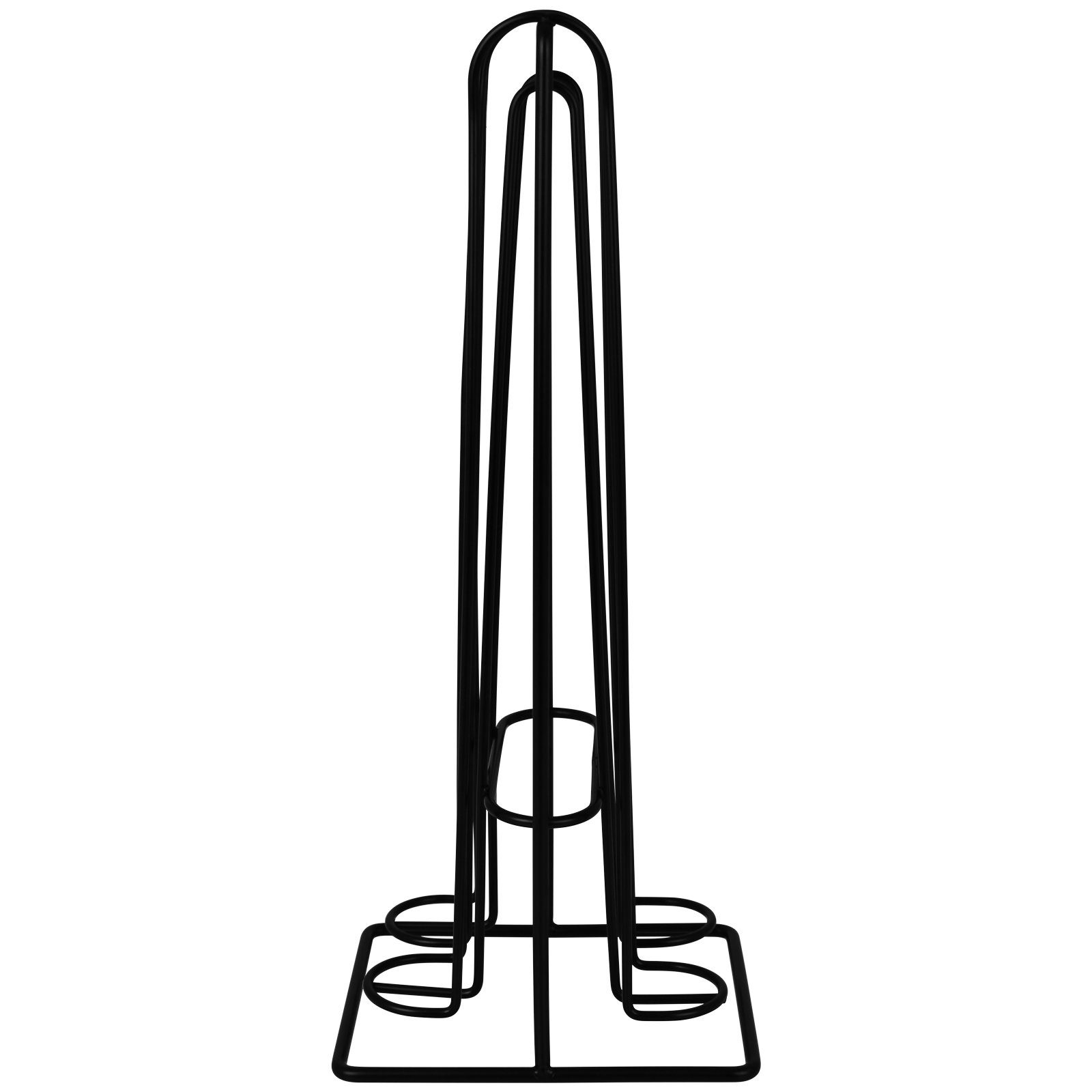Koopman Kapselhalter Kapselspender Schwarz Metall Kapselständer Kaffeekapselhalter, Kaffee Aufbewahrung Kapsel Ständer Kaffeemaschinen Kaffeekapselspender