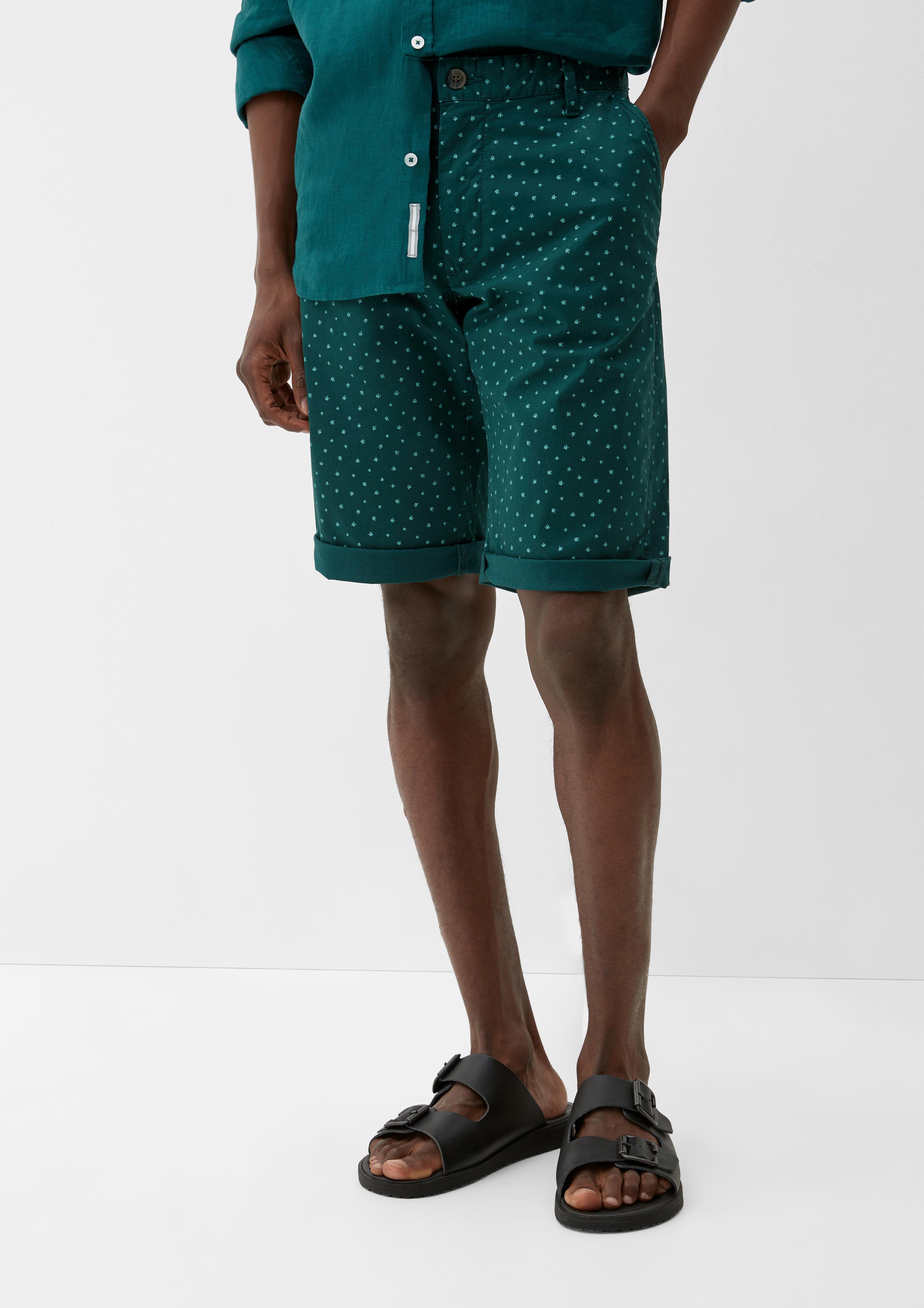 Slim: Bermuda mit Allover-Print  2128989-79A0