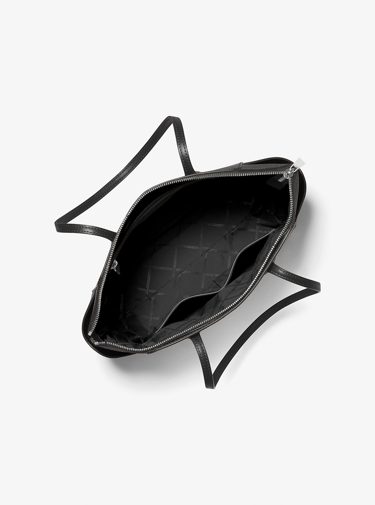 Marilyn Medium Saffiano Leather Tote Bag - BLACK