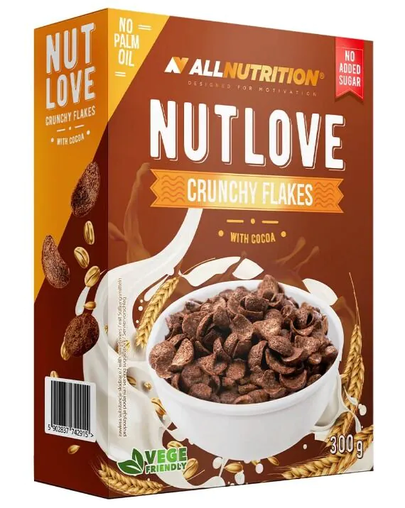 Τραγανές νιφάδες Allnutrition Nutlove με κακάο