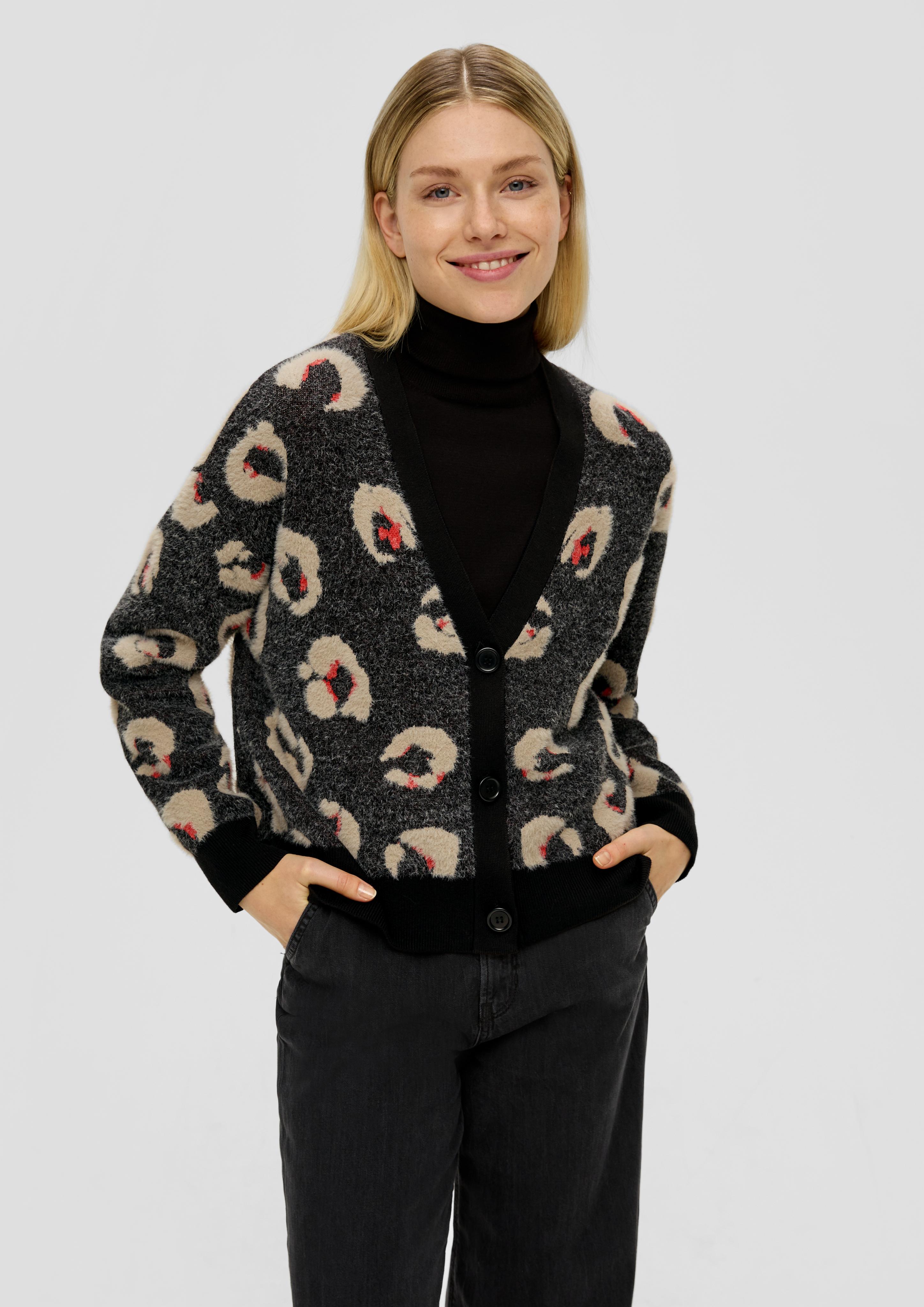 Cardigan mit Leo-Muster  2137597-99B1
