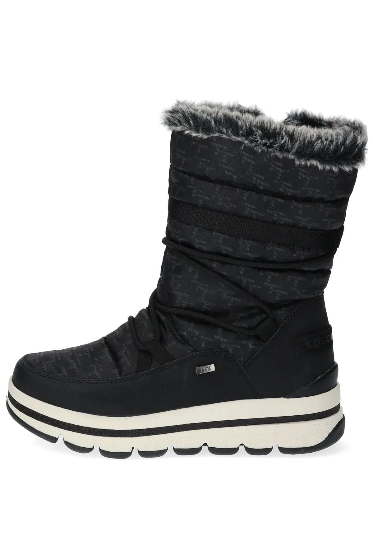 Tom Tailor  Stiefelette - Schwarz - Flacher Absatz