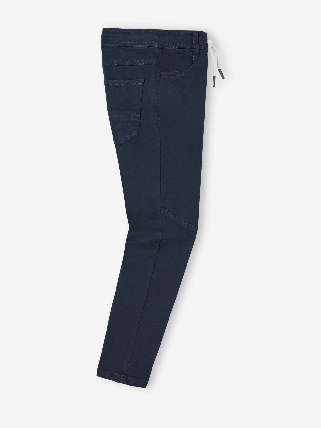 Pantalon slim couleur facile à enfiler garçon vert olive