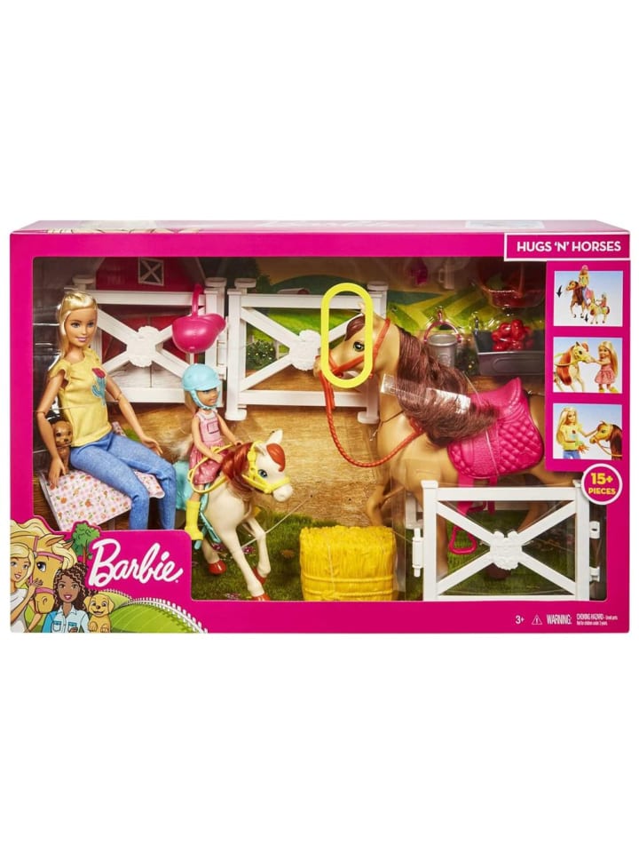 Barbie Barbie Reitspaß | Mattel | Spiel-Set mit Puppen, Pferd und Pony günstig kaufen onesize