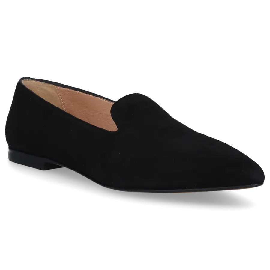 EN AVANT - Slipper 429-03 Veloursleder - schwarz