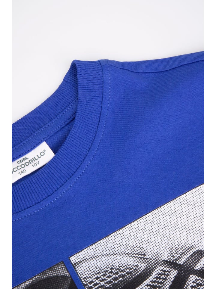 Coccodrillo T-Shirt mit kurzem Ärmel in kobaltblau günstig kaufen
