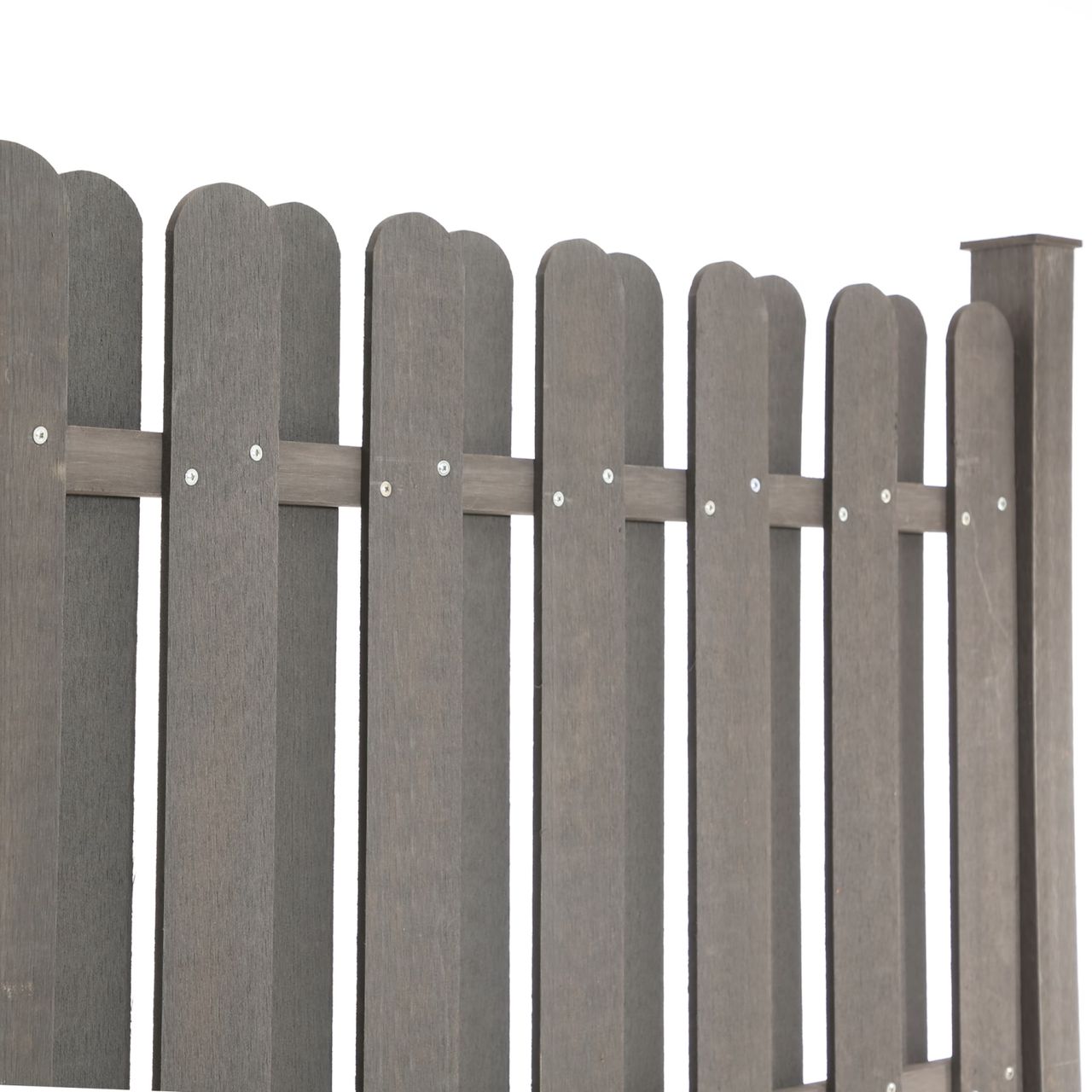 TOP MULTI WPC Sichtschutzelement anthrazit mit Pfosten