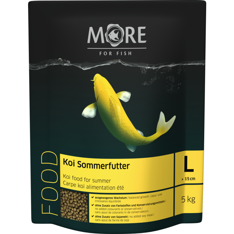 MORE Hauptfutter MORE FOR FISH Koi Sommerfutter 6mm 5 kg