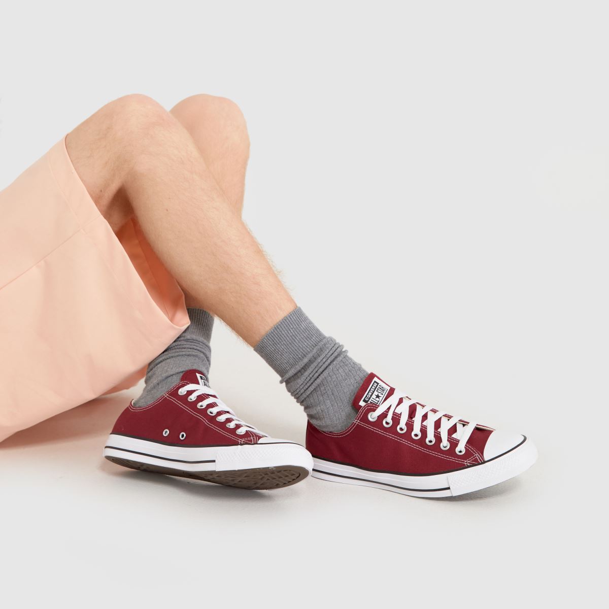 Bordó Converse All Star Ox cipők