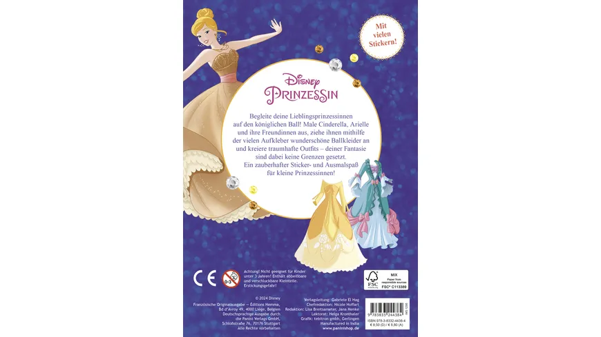 Prinzessin: Mein liebster Styling-Spaß: Stickern, Malen, Stylen