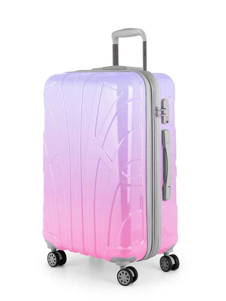 suitline mittelgroßer Hartschalen-Koffer Check-In Reisekoffer TSA 68L in Sakura günstig kaufen M