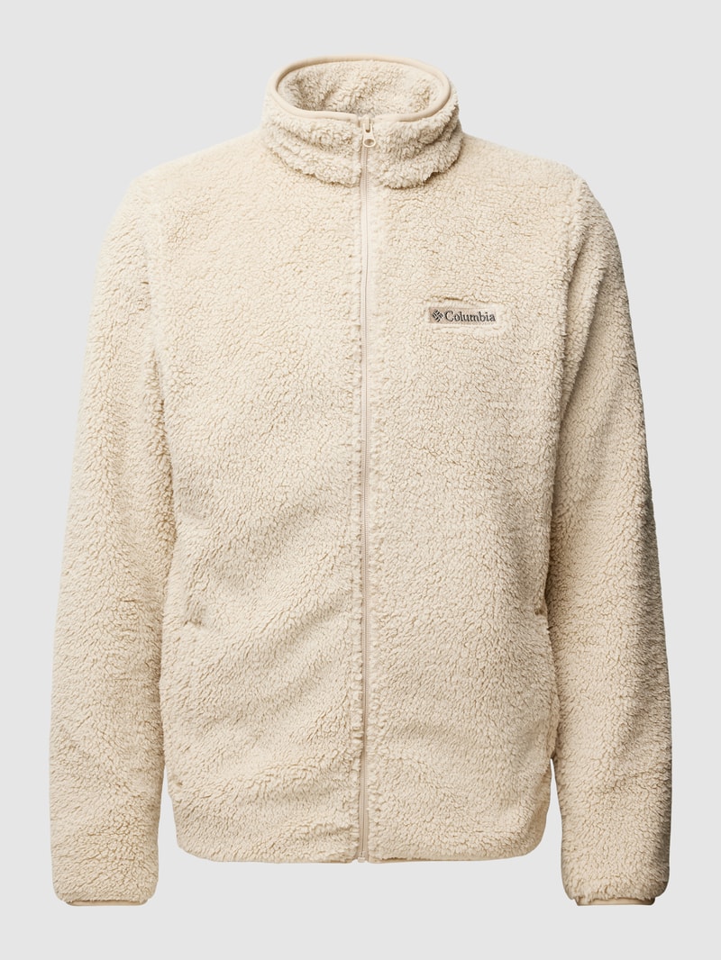 Sweatjacke aus Teddyfell in beige