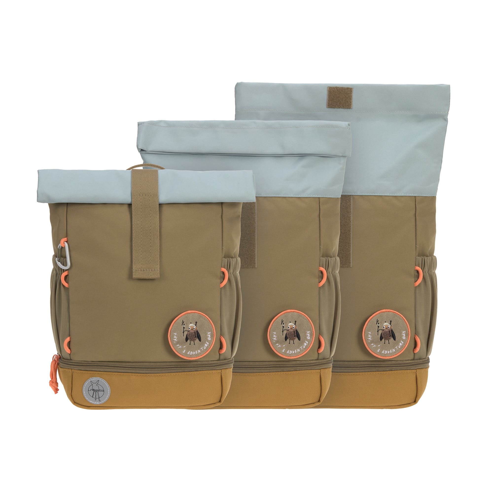 Kindergartenrucksack Rolltop - Nature, Oliv