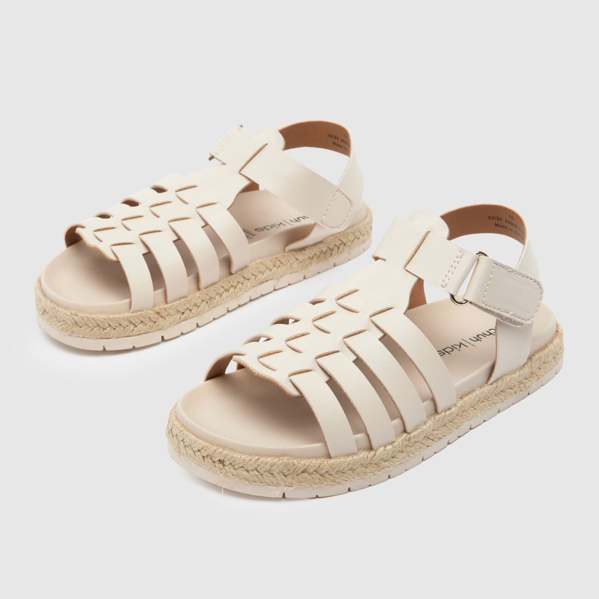 Schuh törtfehér Tula Fisherman Lány Junior Szandál