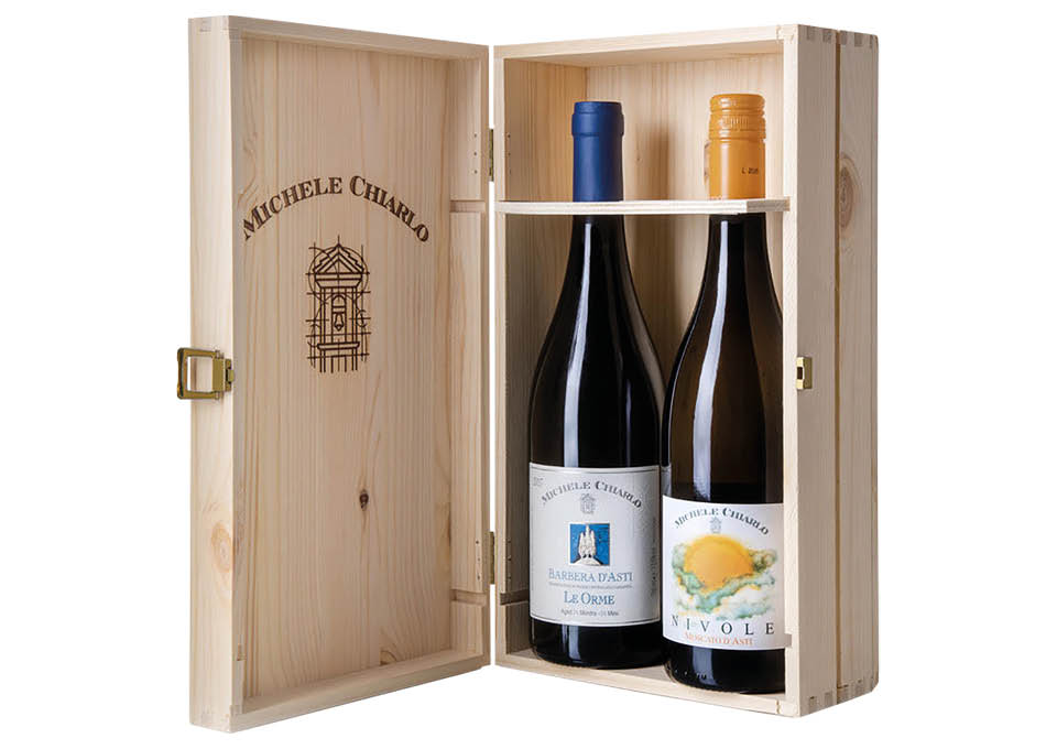 Barbera d'Asti DOCG Le Orme, Moscato d'Asti DOC Nivole Michele Chia...