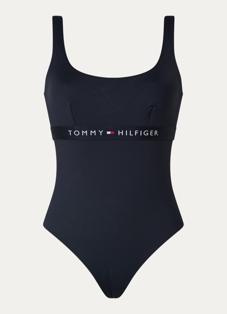 Costum de baie cu logo Tommy Hilfiger