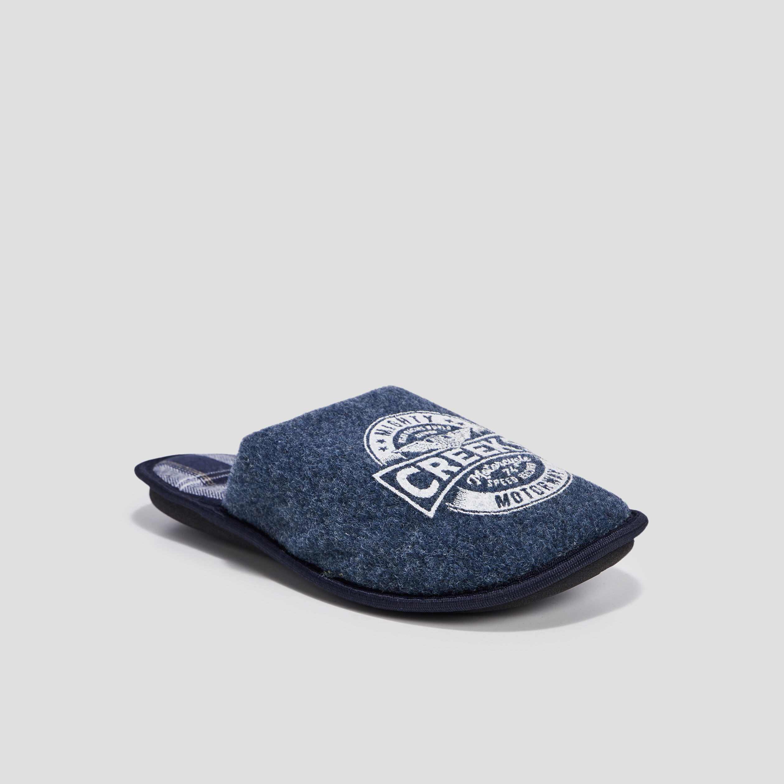 Chaussons mules Creeks bleu homme | La Halle