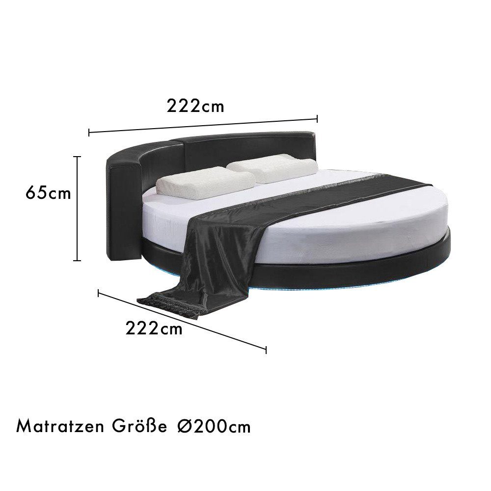 Touch me Bett Rundes Bett Bellinzona, B-CY013