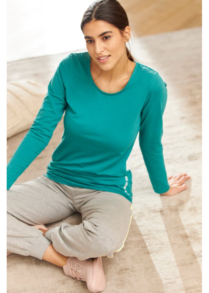 Longshirt mit Bio-Baumwolle (2er Pack)